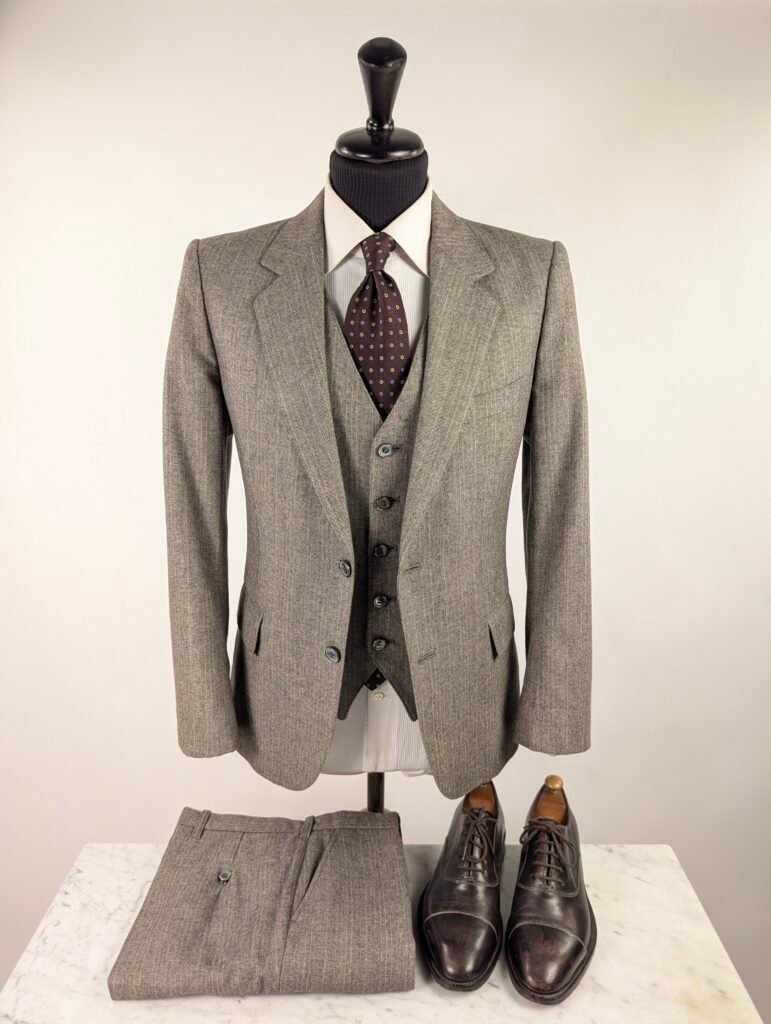 Completo Vintage | Beige | Flanella Di Lana | 48~50