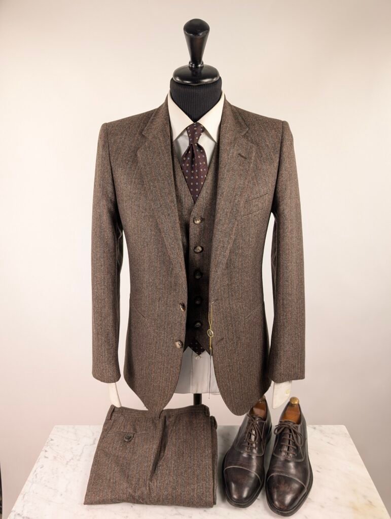 Completo Made In Italy x Vintage | Beige | Flanella Di Lana | 44~46