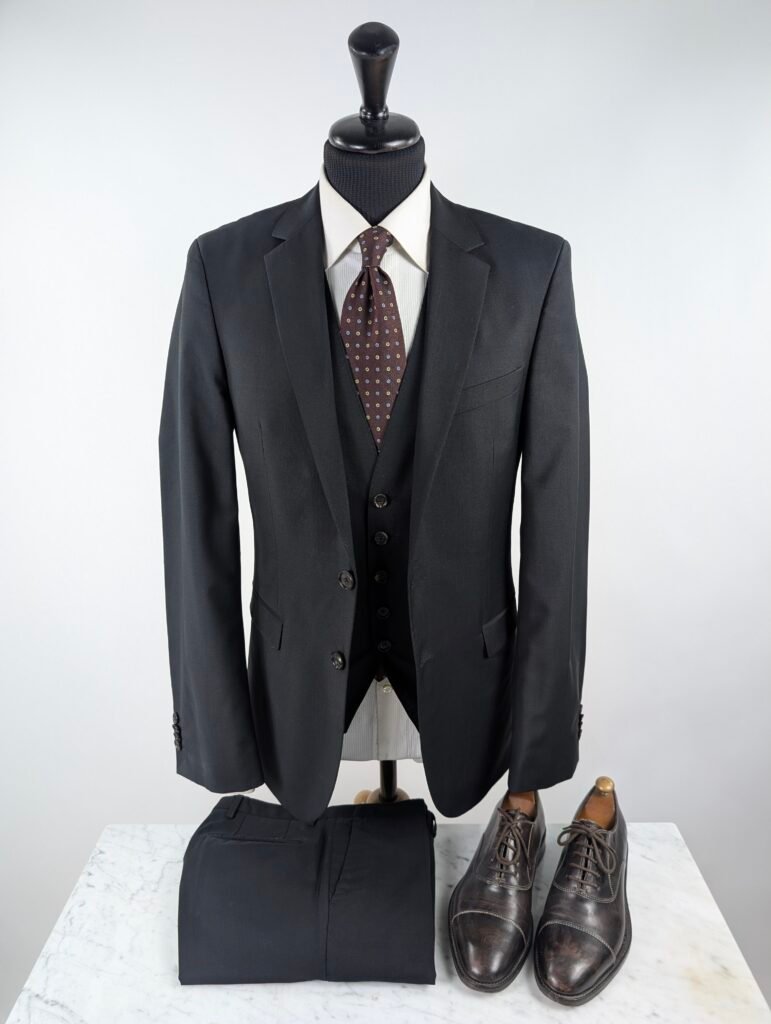 Completo Hugo Boss | Nero | Pura Lana Vergine | ~46