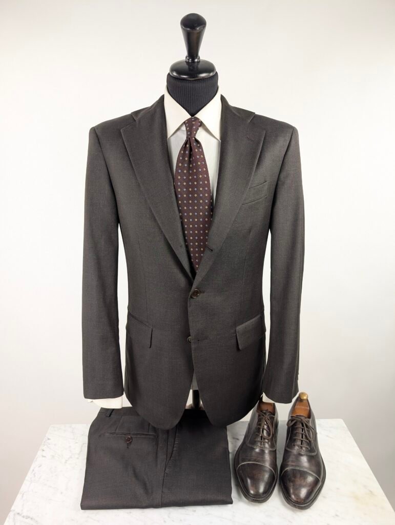 Completo Made In Italy x Loro Piana | Marrone | Lana S'120 | 48