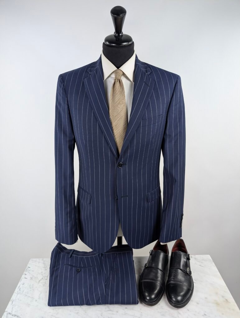 Completo Made In Italy x Marzotto | Blu Navy | Lana | 48 | #23