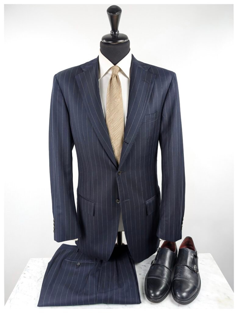 Completo Ralph Lauren | Blu Navy | Flanella Di Lana | ~50 | #19