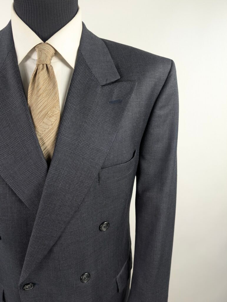 Completo Made In Italy x Vintage | Blu Navy | Flanella Di Lana | 58