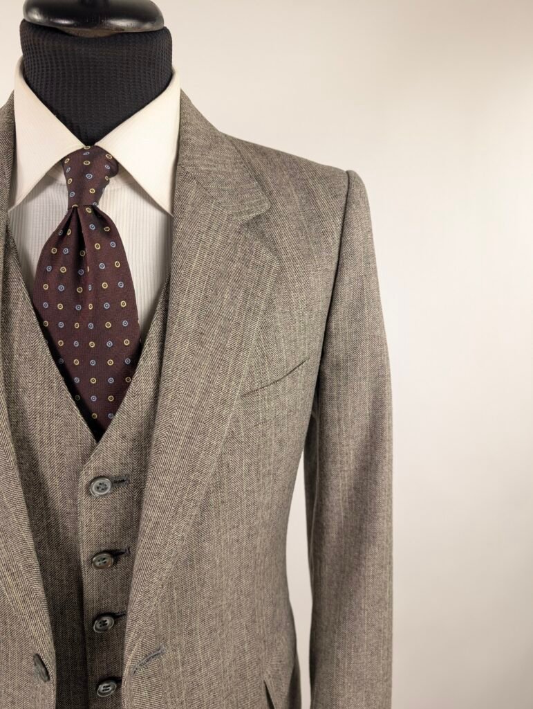 Completo Vintage | Beige | Flanella Di Lana | 48~50