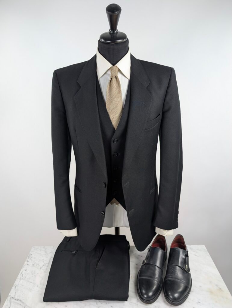 Completo Made In Italy | Nero | Flanella Di Lana | 50